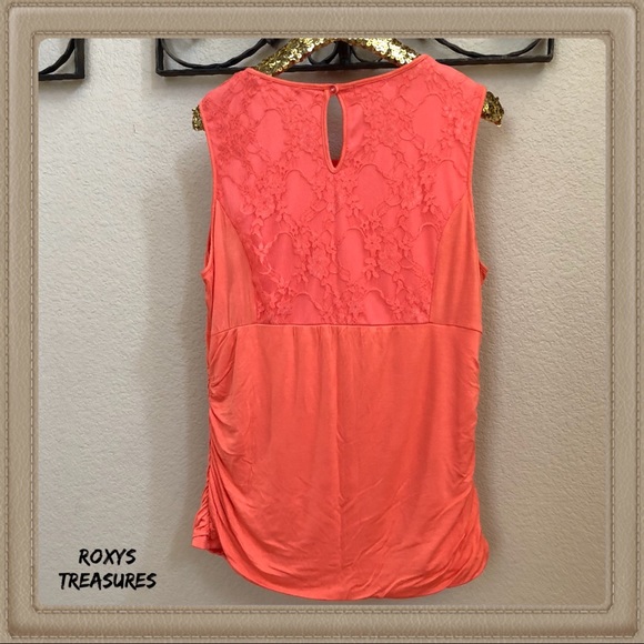 Maurices Sleeveless Lace Overlay Top - Picture 2 of 5